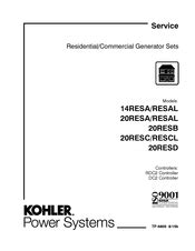 Kohler 20RESCL-200SELS 20kW Generator features PowerBoost technology provides power to start large loads such as central air conditioners without dropping power to other appliances. . Kohler 20resc manual